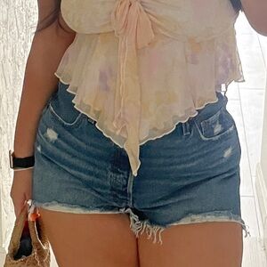 Women’s Levi Jean shorts size 34, worn a couple times, like new